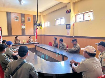 KOORDINASI BERSAMA SATPOL PP KABUPATEN BULELENG BERSERTA SATPOL PP KECAMATAN KUBUTAMBAHAN